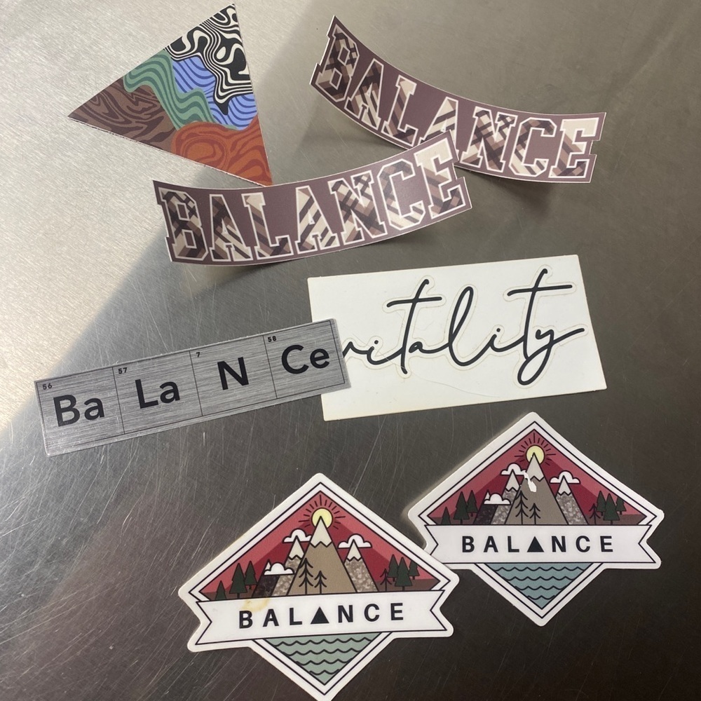 Balance stickers